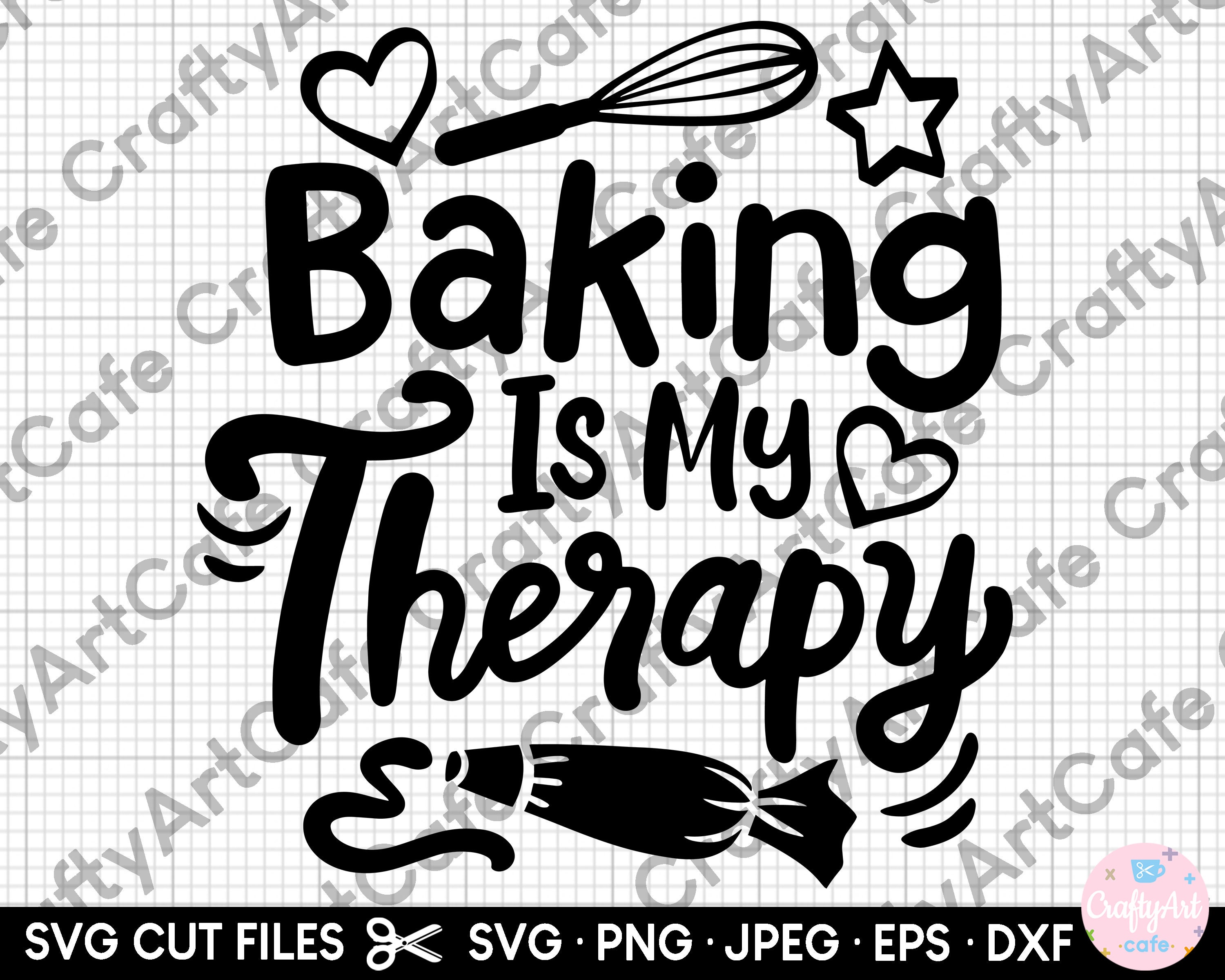 Baking is My Therapy Svg Png Cricut Shirts Commercial Use Baking Svg