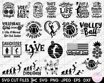 volleyball svg bundle volleyball png bundle volleyball shirt design bundle cricut commercial use