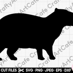 capybara silhouette svg capybara silhouette png capybara cut file for cricut