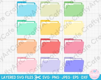 file folder svg folder svg layered cut file cricut file folder clipart file folder graphic commercial use