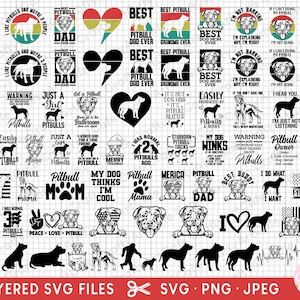 pitbull svg bundle cricut free commercial use pitbull png bundle pittbull peeking svg vector silhouette shirt design bundle