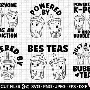 Bubble Tea svg png, Boba Tee svg png