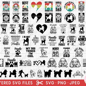 poodle svg bundle cricut free commercial use poodle png bundle poodle clipart poodle silhouette poodle peeking