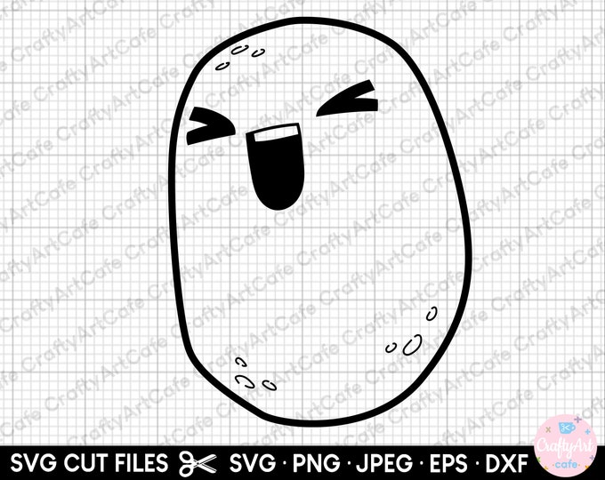 Kawaii Potato Clipart Bundle, Cute Nursery Graphics (SVG, PNG, JPG ...
