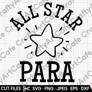 para svg paraprofessional svg png eps dxf cricut