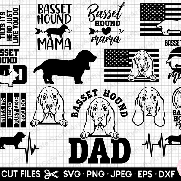 basset hound svg bundle basset hound png bundle basset hound svg cricut shirt basset hound peeking svg