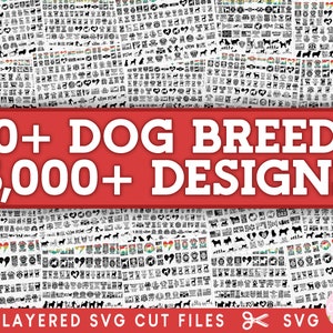 dog svg bundle cricut free commercial use dog breed mega bundle dog peeking svg bunde vector cut files silhouette