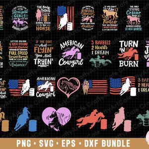 barrel racing png barrel racing svg barrel racing png bundle sublimination commercial use barrel racing eps dxf cricut cut file