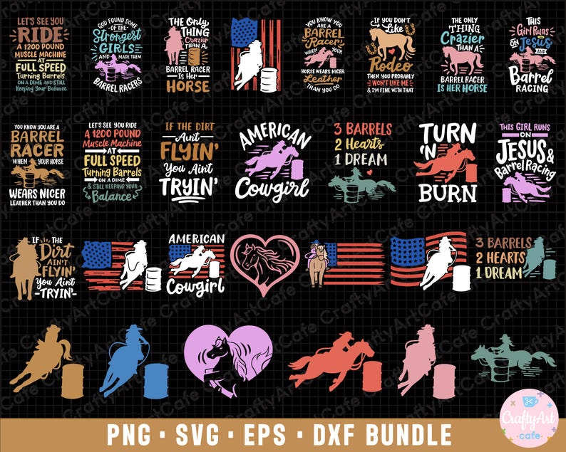 Barrel Racing Png Barrel Racing Svg Barrel Racing Png Bundle ...