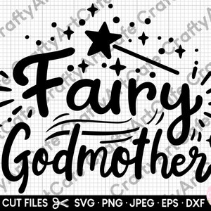 madrina svg para cricut para camisa madrina png svg madrina hada madrina eps dxf jpg uso comercial