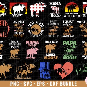 moose png moose svg moose png bundle sublimination commercial use moose eps dxf cricut cut file t shirt design