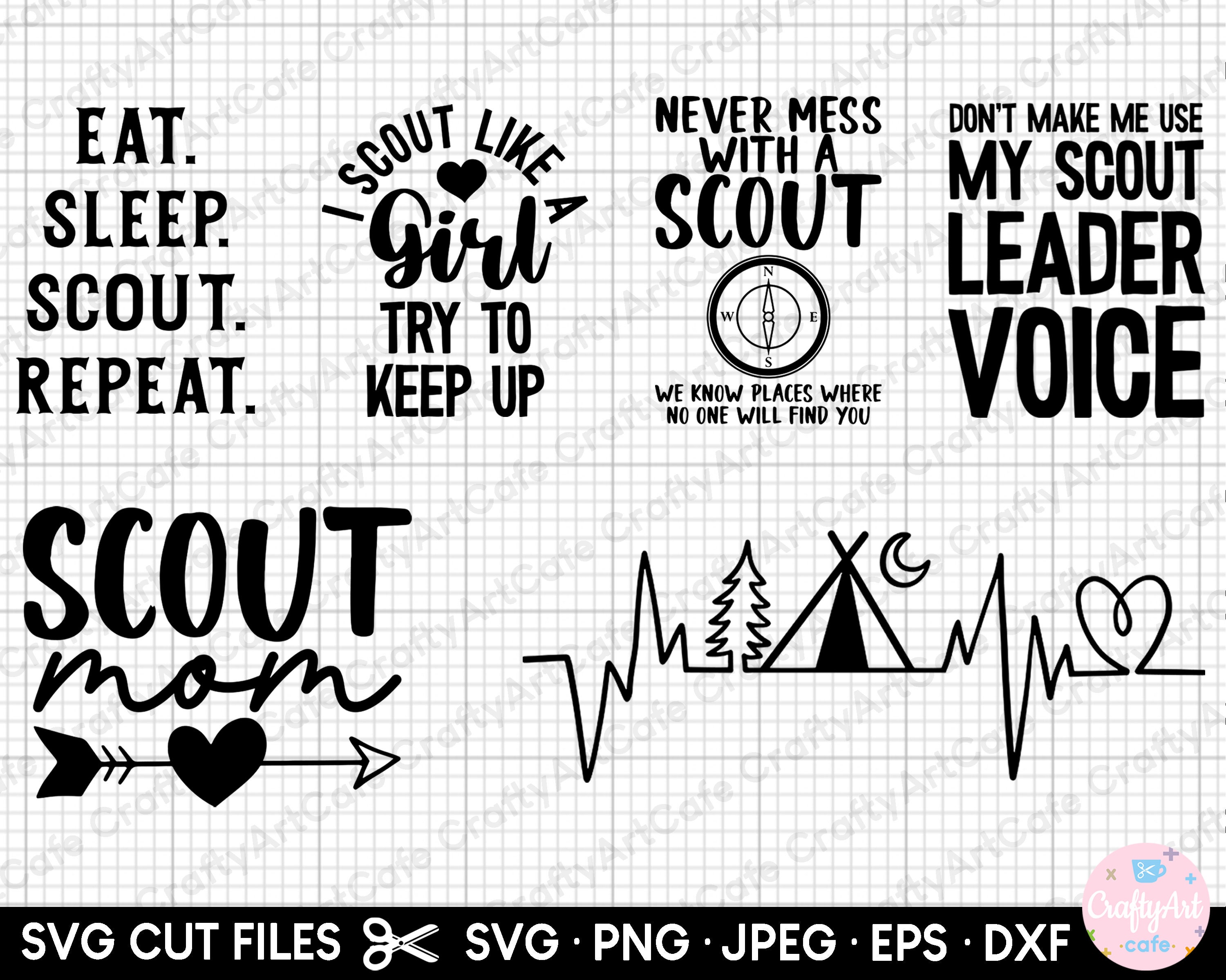 Scout Svg Cricut Etsy