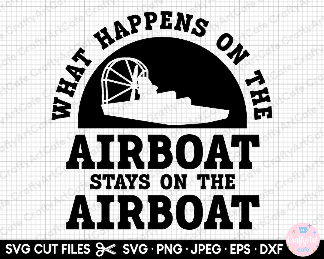 Airboat Svg File for Cricut Etsy