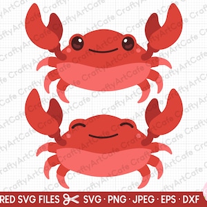 Baby Krabbe svg süße Krabbe svg kawaii Krabbe svg Krabbe png Krabbe Clipart Krabbe Vektor-Design Kommerziell Cricut