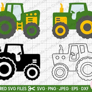 tractor clipart bundle tractor svg bundle tractor png bundle commercial use layered cut files cricut