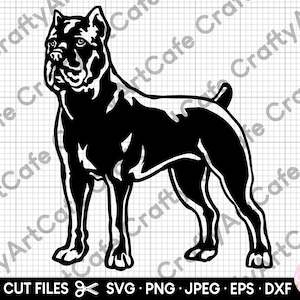 cane corso staande svg voor cricut cane corso png