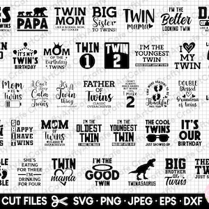 twin svg bundel twin png tweeling svg tweeling png tweeling ouders svg bundel cricut gesneden bestanden gratis commercieel gebruik