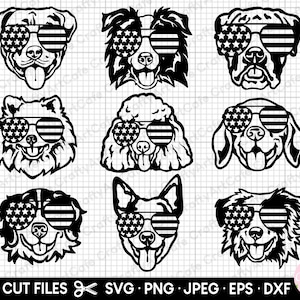 dog head svg cricut bundle american pit bull svg australian cattle dog svg beagle svg australian shepherd svg aussie svg border collie
