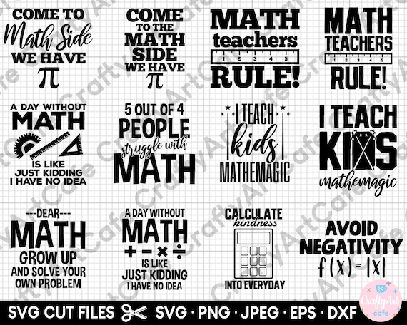 Teacher Svg Files For Cricut, Math Teacher Svg, Principal Svg Dxf Png ...