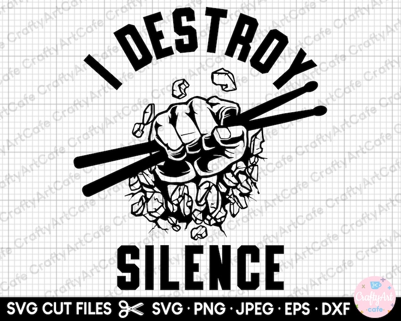 Breaking Through Rocks Svg Drummer Png Drummer Svg Drummer Eps Drummer Dxf Drummer Svg File Cricut ...