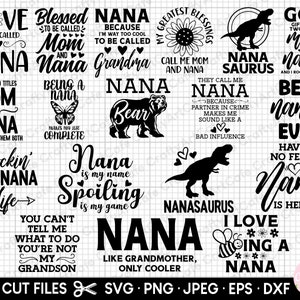 nana svg bundle cricut nana png bundle nana tagliare file uso commerciale gratuito nana eps dxf jpg nana camicia design bundle