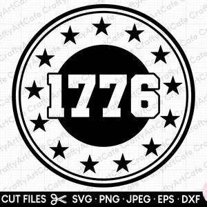 1776 svg 1776 png 1776 svg for cricut 4th of July svg png eps dxf jpeg