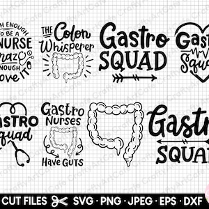 gastro svg bundle gastro png bundle gi nurse gastroenterology gastroenterologist svg png cricut cut file shirt design bundle commercial use