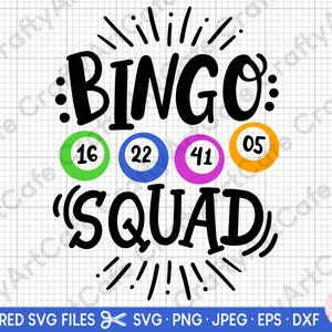 bingo player png svg eps dxf plik cricut