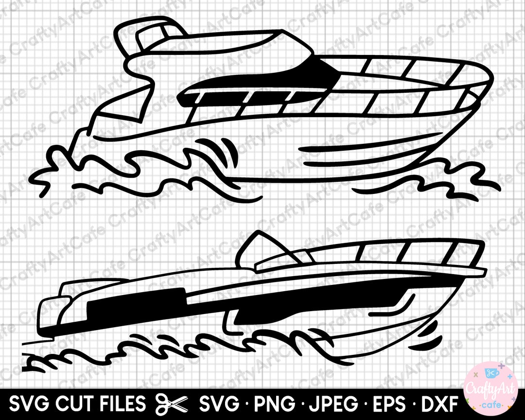 Boat Illustration Svg Png Boat Clipart Boat Cricut Cut File Svg Speed ...