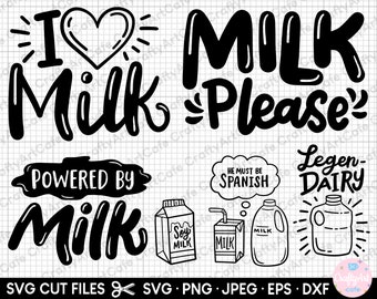 milk svg bundle cricut free commercial use milk png bundle milk eps dxf jpg cut file