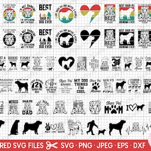 shar pei svg bündel Cricut shar pei png bündel freie kommerzielle Nutzung shar pei späht svg
