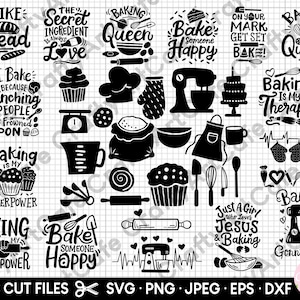 Baking Svg Bundle for Cricut Shirt Baking Clipart Bundle - Etsy