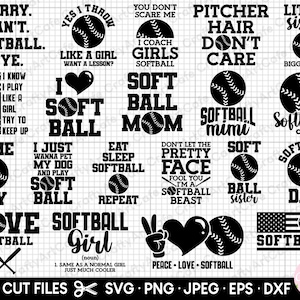 softball svg bundle softball png bundle softball player svg png bundle softball mom svg png bundle commercial use cricut cut file