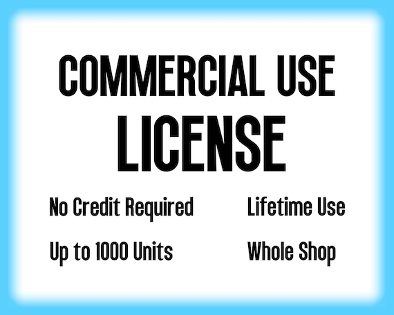 Commercial Use License for ALL Designs