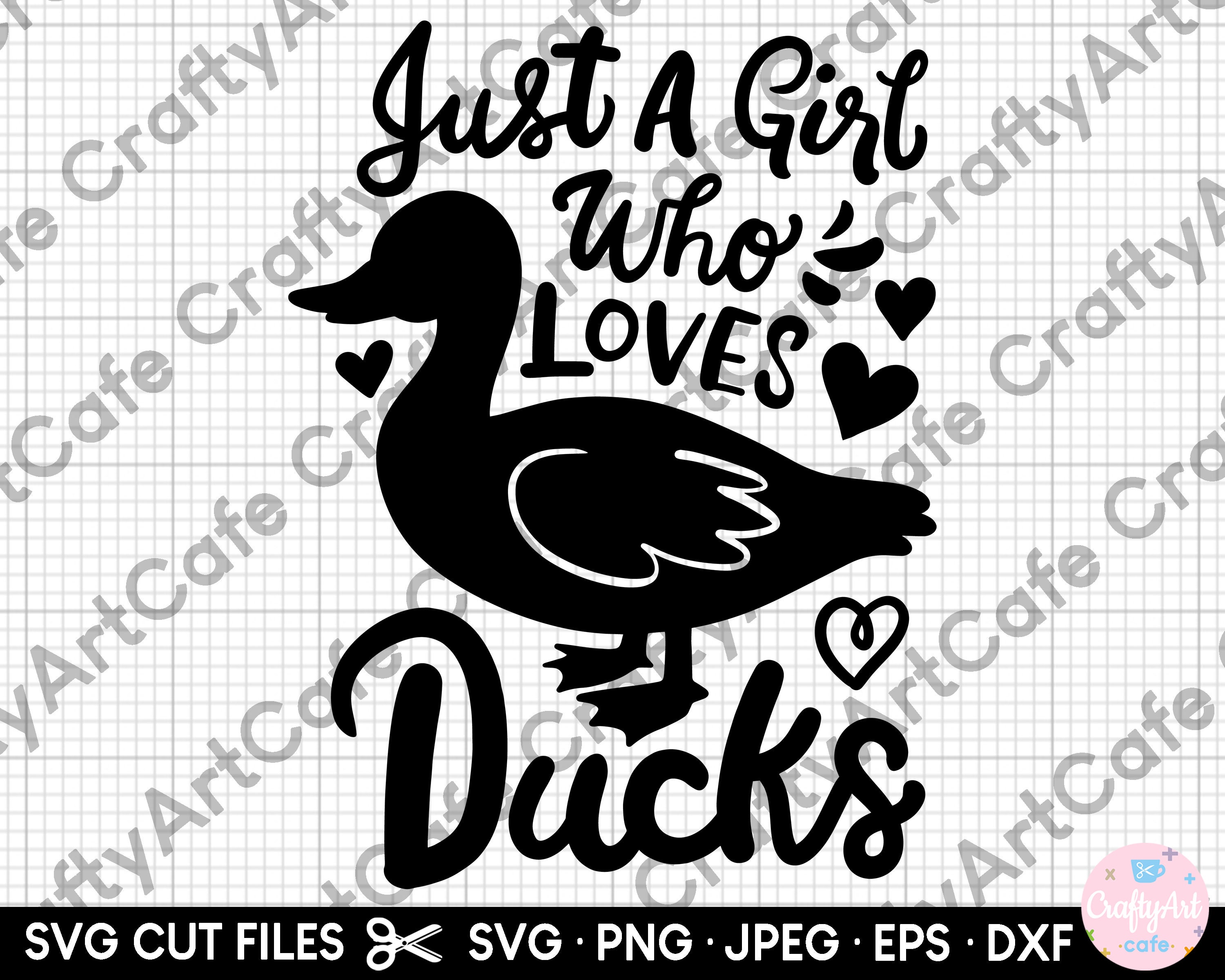 Just A Girl Who Loves Ducks - Farmer Duck Lover Vector Image
