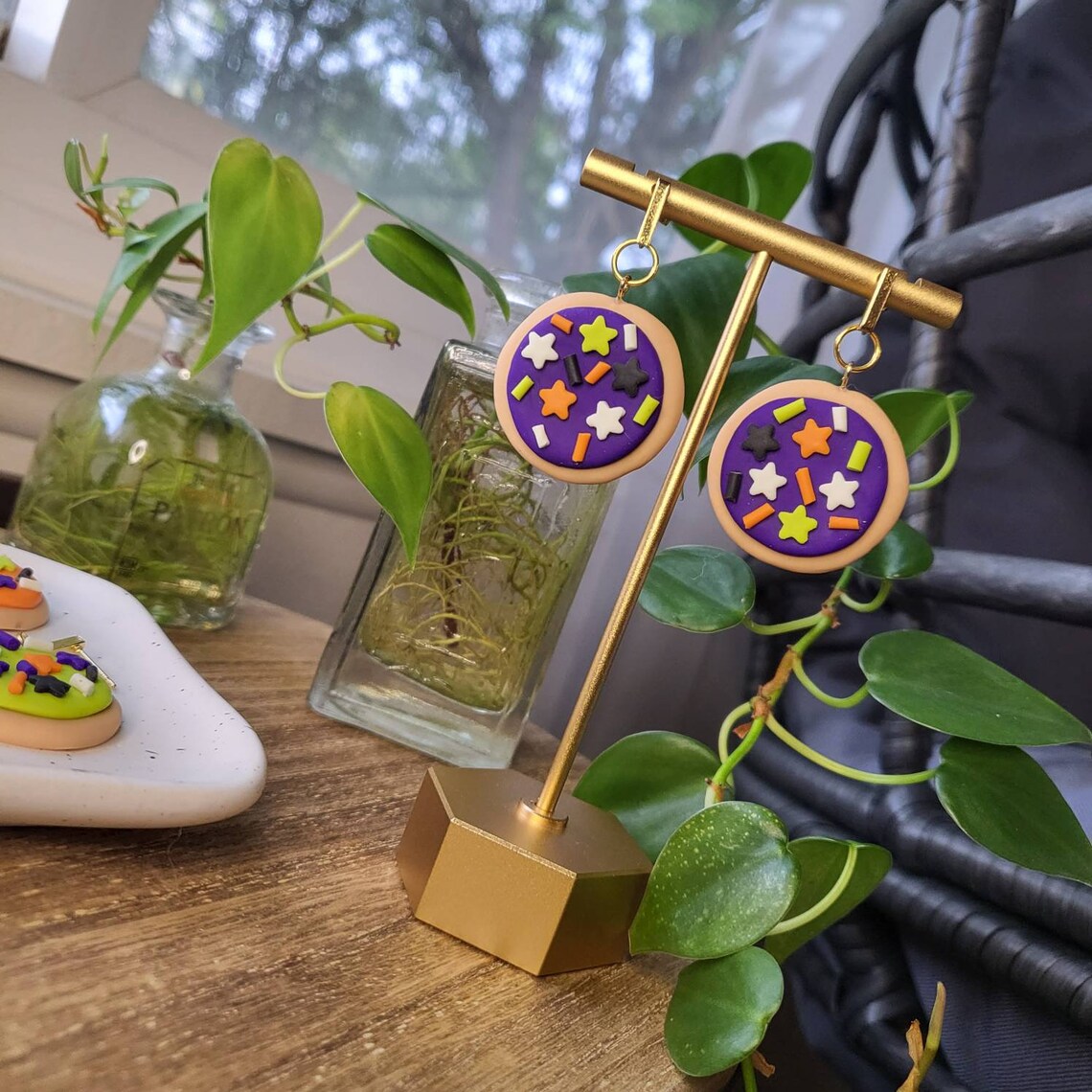 FRESH BAKED Dangle Earrings Halloween Earrings Fall Etsy