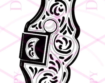 Sublimación de bocado de brida PNG Descarga digital Nevada Cheek Horse
