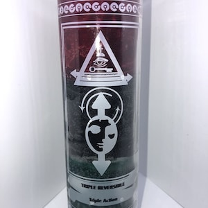 Triple Reversible Candle: Wicca Health Protection