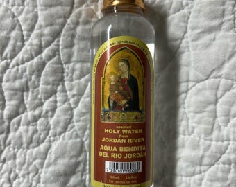 Authentic Holy Water from Jordan's River  Baptismal Site 3.4 Oz 100ml Free Ship