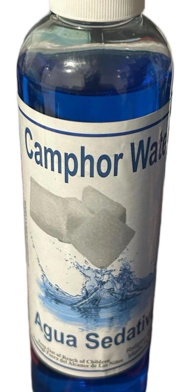 Camphor Water. Agua Sedativa. Crusellas (8 fl oz)