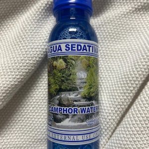 Camphor Water. Agua Sedativa. Crusellas (8 fl oz)