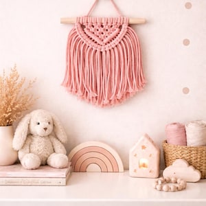 Pink  Wall Hanging | Macrame Nursery Decor
