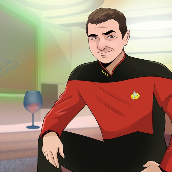 Portrait Star Trek Style (Download Only) MESSAGE BEFORE ORDERING!