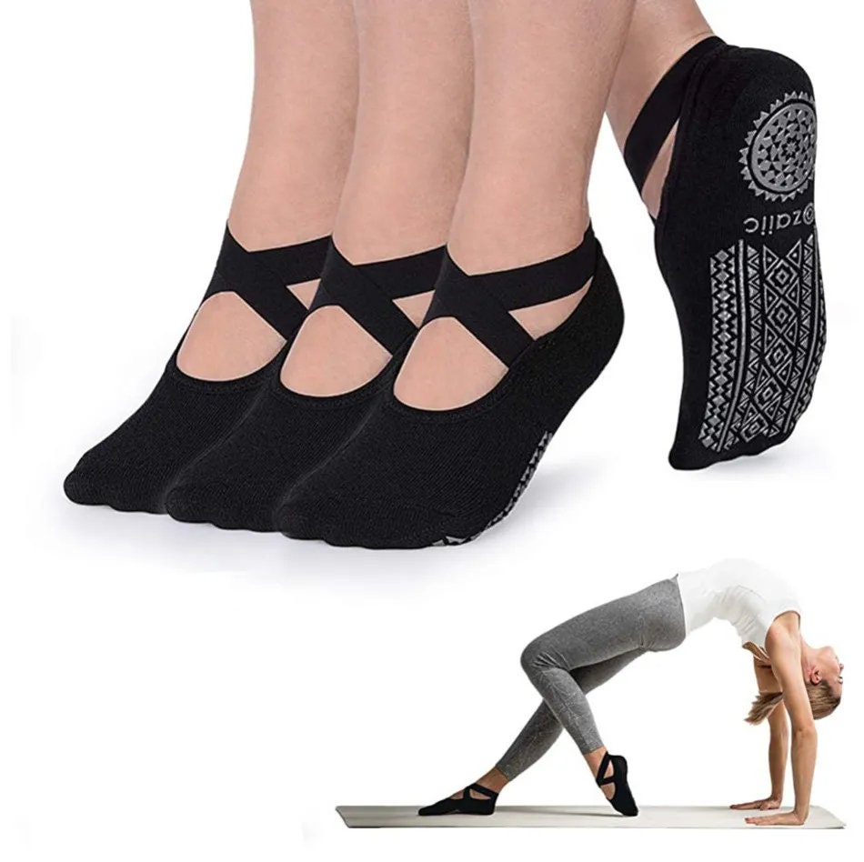 ROCK THESE SOCKS Womens non-slip fitness grip socks size 6-10