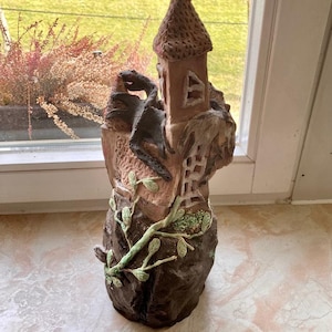 Dragon castle with two dragons