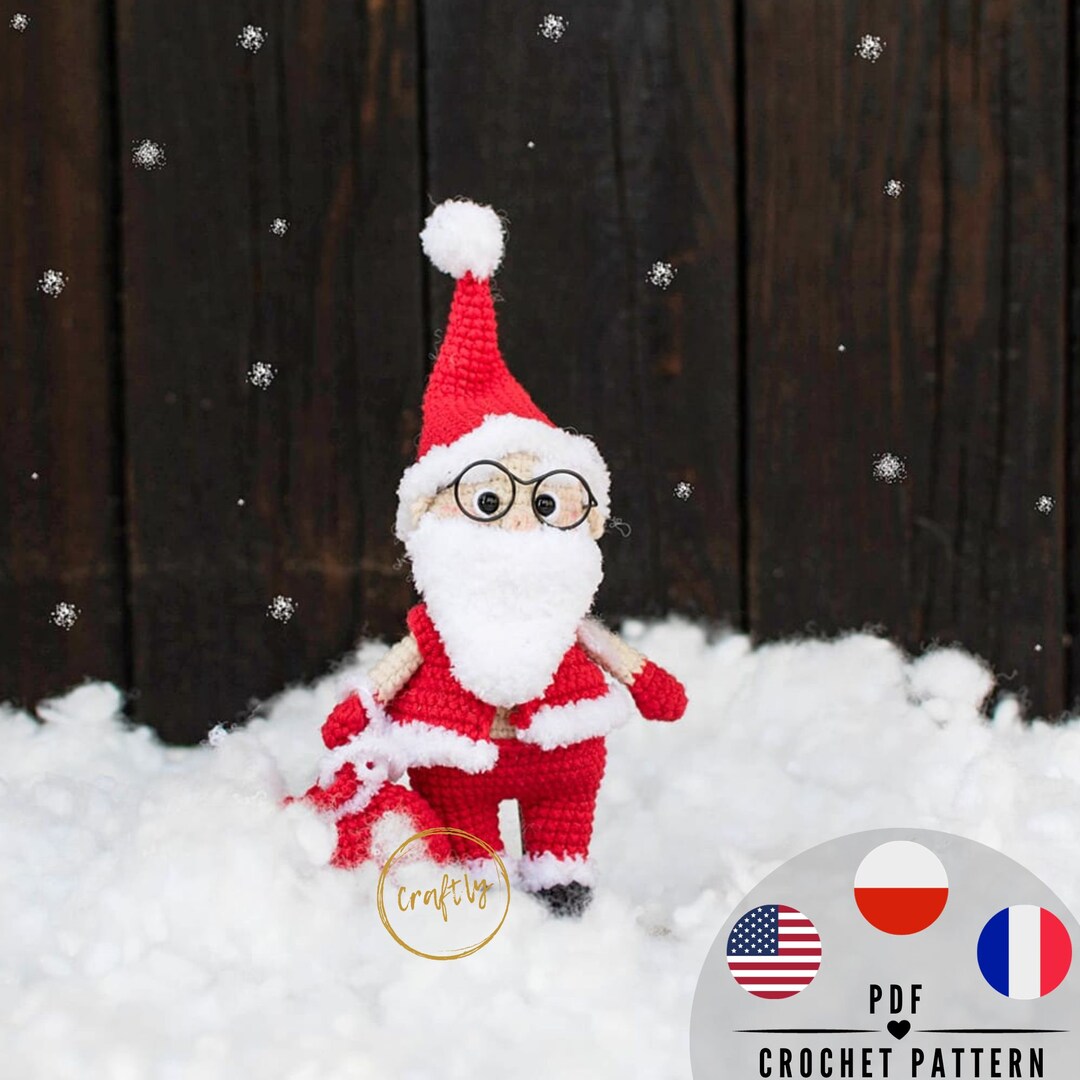 Small Santa Pdf PDF Mini SANTA CLAUS Crochet Pattern, Amigurumi Santa Doll Crochet ...