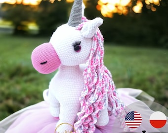 PDF Unicorn Daisy crochet pattern, CraftlyPattern