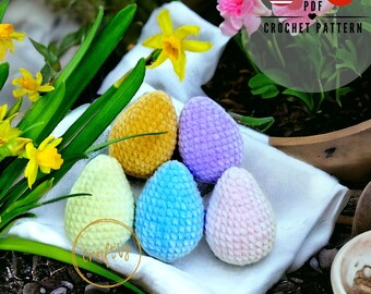 Easter Eggs Crochet Pattern: Beginner-Friendly PDF