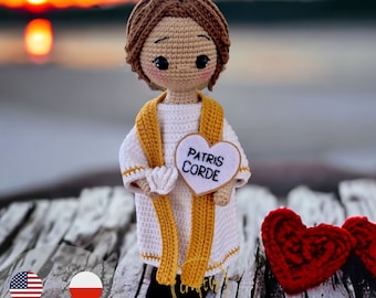 Modèle au crochet amigurumi prêtre, Pdf en anglais, modèle de poupée, CraftlyPattern