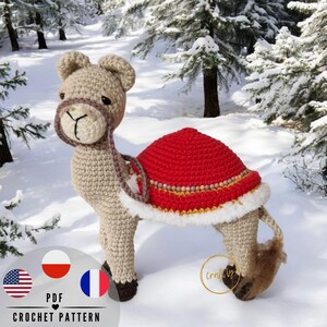 PDF Cammello all'uncinetto amigurumi, SCENA DELLA NATIVITÀ, CraftlyPattern